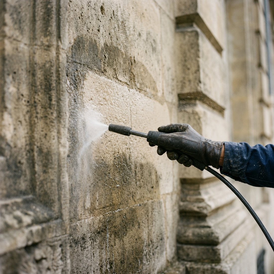 Nettoyage et ravalement façade par GB multiservices à Longwy